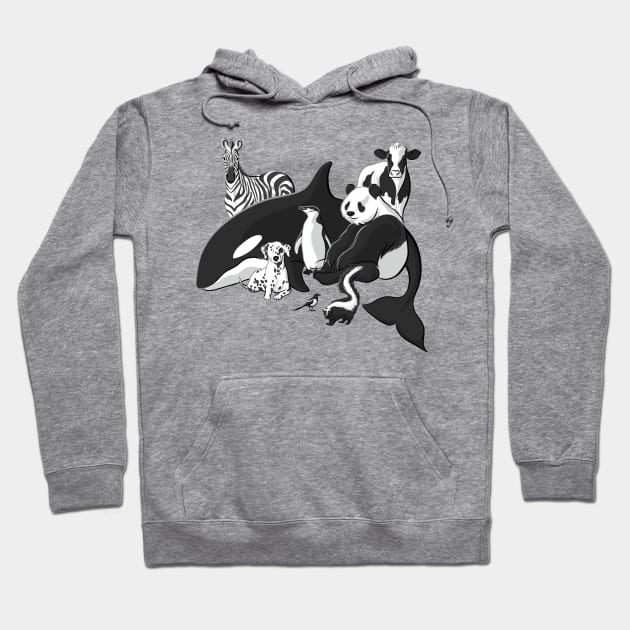 Black and White Gang Hoodie by kascreativity